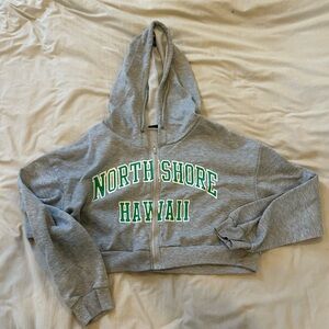 Hawaii North Shore Cropped Hoodie